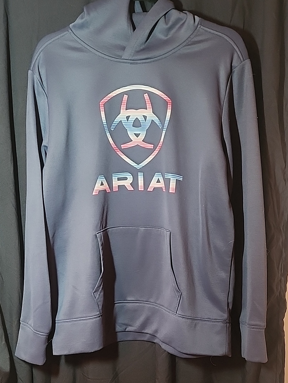 Ariat REAL Ombre Shield Hoodie in Gray